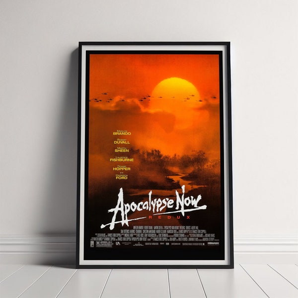 Affiche de film Apocalypse Now, impression d'affiche sur toile, oeuvre d'art murale de film classique pour décoration de chambre, idée cadeau unique