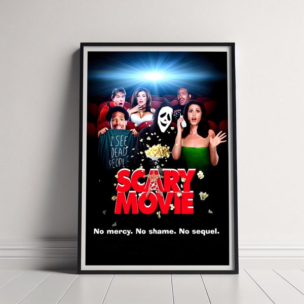 Scary Movie Movie Poster, Canvas Poster Printing, Classic Movie Wall Art for Room Decor, Unique Gift Idea