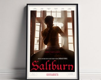 Saltburn Movie Poster, Canvas Poster Printing, Classic Movie Wall Art for Room Decor, Unique Gift Idea