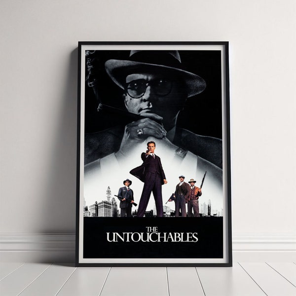 The Untouchables Movie Poster, Canvas Poster Printing, Classic Movie Wall Art for Room Decor, Unique Gift Idea