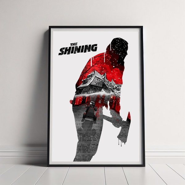 The Shining Movie Poster, Canvas Poster Printing, Classic Movie Wall Art for Room Decor, Unique Gift Idea