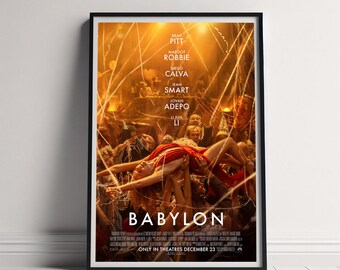 Babylon Movie Poster, Canvas Poster Printing, Classic Movie Wall Art for Room Decor, Unique Gift Idea