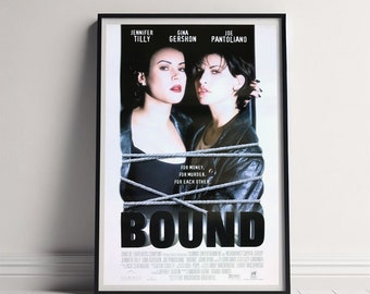 Bound Movie Poster, Canvas Poster Printing, Classic Movie Wall Art for Room Decor, Unique Gift Idea