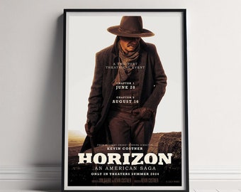 Horizon An American Saga Movie Poster, Canvas Poster Printing, Classic Movie Wall Art for Room Decor, Unique Gift Idea