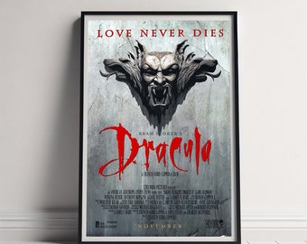 Dracula Movie Poster, Canvas Poster Printing, Classic Movie Wall Art for Room Decor, Unique Gift Idea