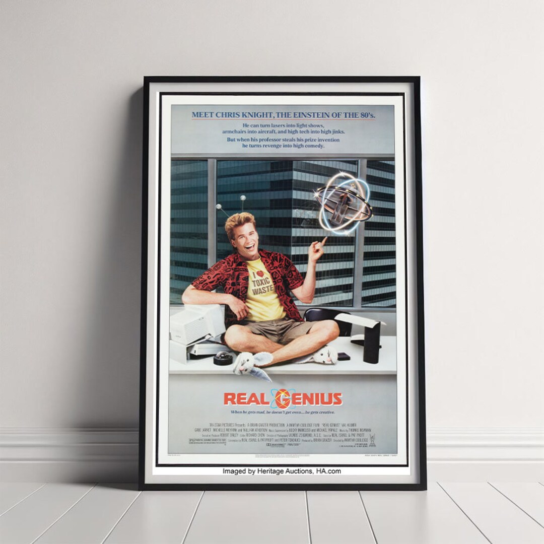 Real Genius Movie Poster High Quality Canvas Poster Printing Etsy