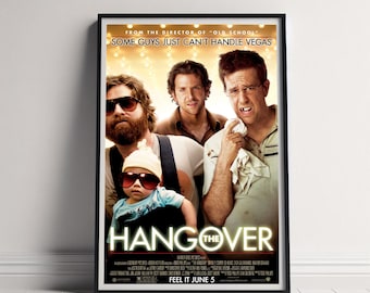 The Hangover Movie Poster, Canvas Poster Printing, Classic Movie Wall Art for Room Decor, Unique Gift Idea