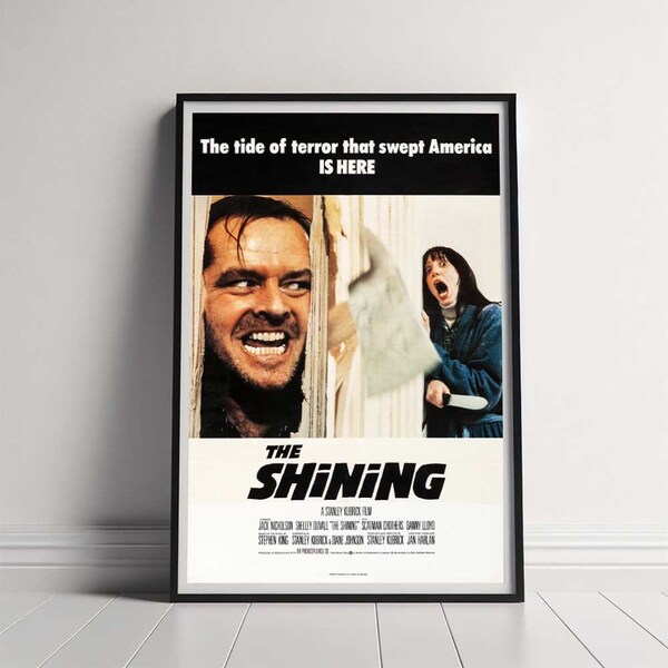 The Shining Movie Poster, Canvas Poster Printing, Classic Movie Wall Art for Room Decor, Unique Gift Idea