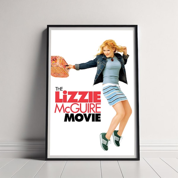 El cartel de la película Lizzie McGuire, impresión de carteles de lienzo, arte clásico de la pared de la película para la decoración de la habitación, idea de regalo única