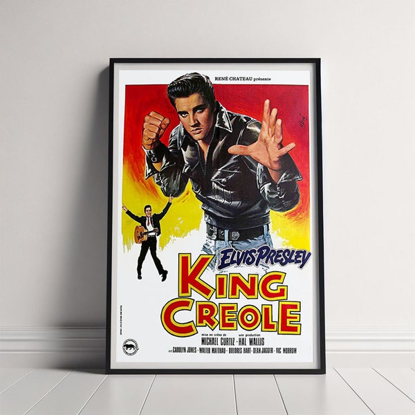 King Creole Movie Poster, Canvas Poster Printing, Classic Movie Wall Art for Room Decor, Unique Gift Idea