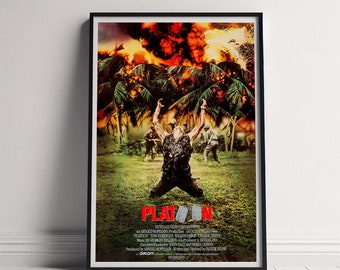 Platoon Movie Poster, Canvas Poster Printing, Classic Movie Wall Art for Room Decor, Unique Gift Idea