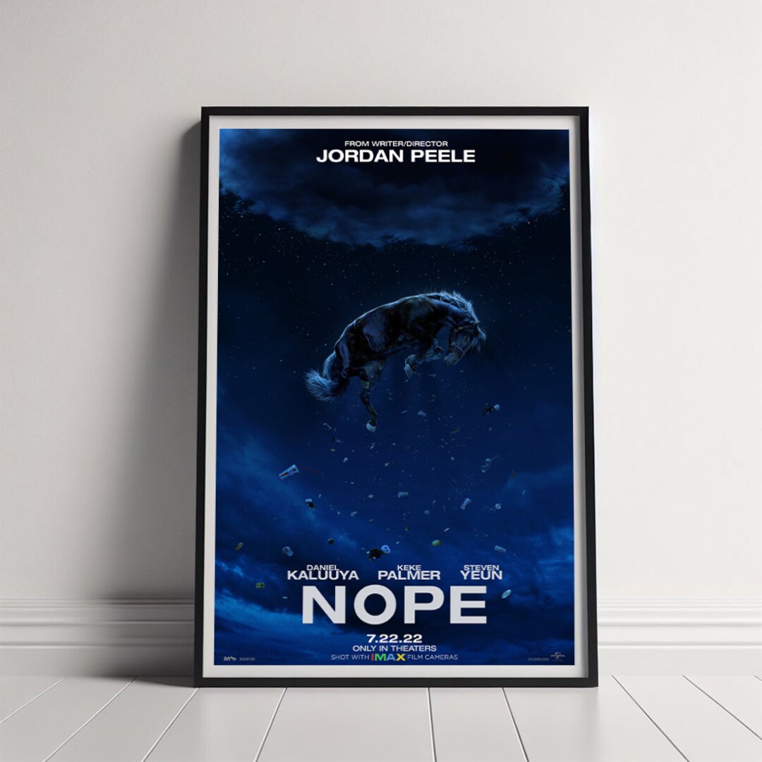 Nope Movie Poster Canvas Poster Printing Classic Movie Wall Etsy
