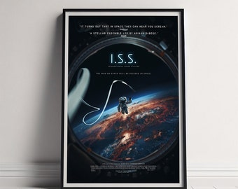 I.S.S Movie Poster, Canvas Poster Printing, Classic Movie Wall Art for Room Decor, Unique Gift Idea