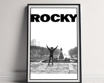 Rocky Movie Poster , High Quality Canvas Poster Printing, Classic Movie Wall Art for Room Decor