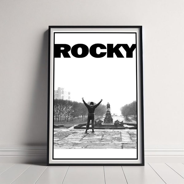 Rocky Movie Poster , High Quality Canvas Poster Printing, Classic Movie Wall Art for Room Decor