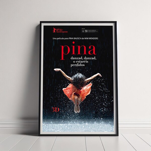 Pina Movie Poster, Canvas Poster Printing, Classic Movie Wall Art for Room Decor, Unique Gift Idea