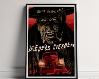 Jeepers Creepers Movie Poster, Canvas Poster Printing, Classic Movie Wall Art for Room Decor, Unique Gift Idea