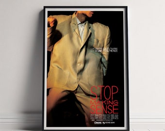 Stop Making Sense Movie Poster, Canvas Poster Printing, Classic Movie Wall Art for Room Decor, Unique Gift Idea
