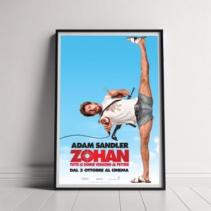 Affiche du film Vous ne plaisantez pas avec Zohan, impression d'affiche sur toile, oeuvre d'art murale de film classique pour décoration de chambre, idée cadeau unique