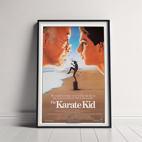 The Karate Kid Movie Poster, Canvas Poster Printing, Classic Movie Wall Art for Room Decor, Unique Gift Idea