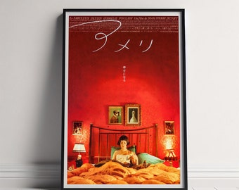Amelie Movie Poster, Canvas Poster Printing, Classic Movie Wall Art for Room Decor, Unique Gift Idea