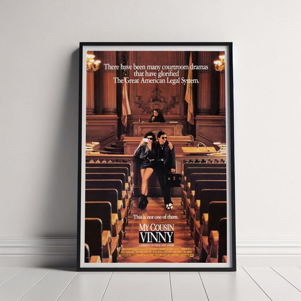 My Cousin Vinny Movie Poster, Canvas Poster Printing, Klassieke filmmuurkunst voor kamerdecor, uniek cadeau-idee