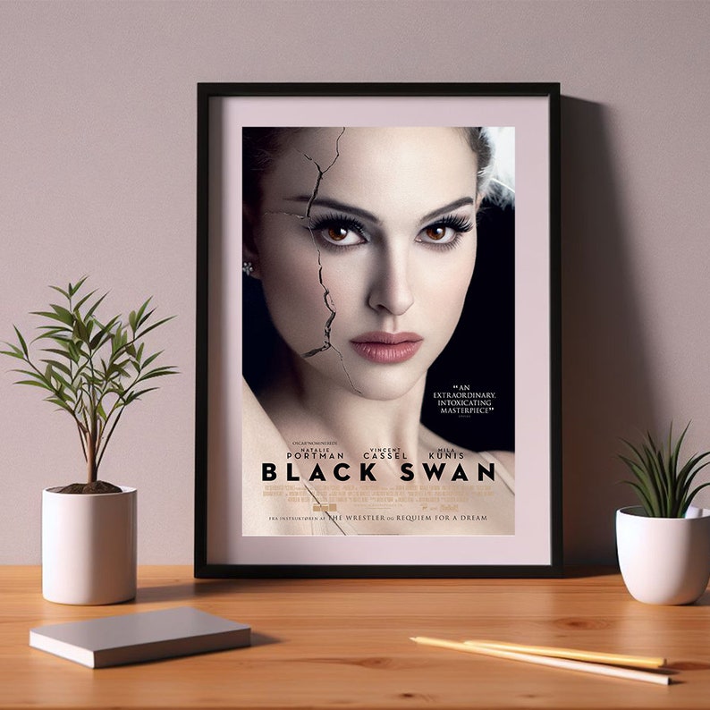 Black Swan Movie Poster, Canvas Poster Printing, Classic Movie Wall Art ...