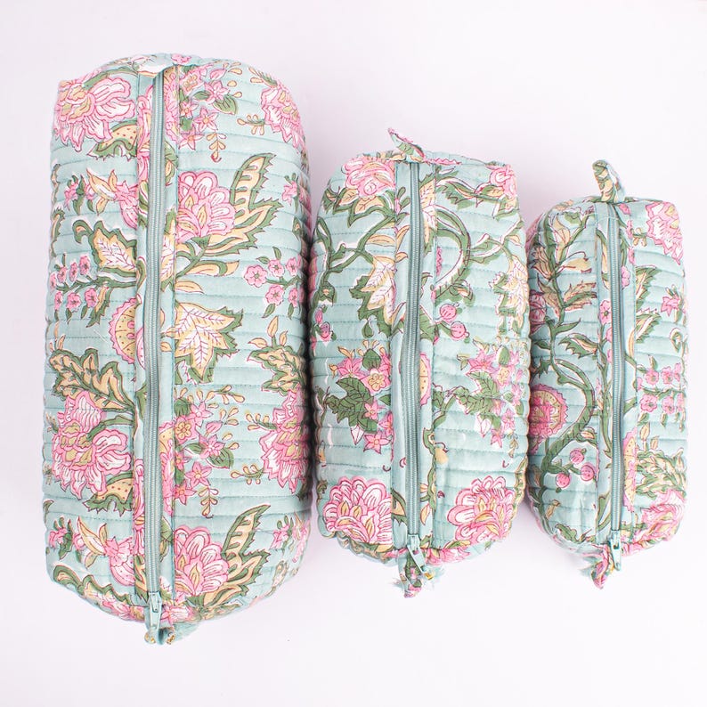 Top view of 3 pieces cotton bag set