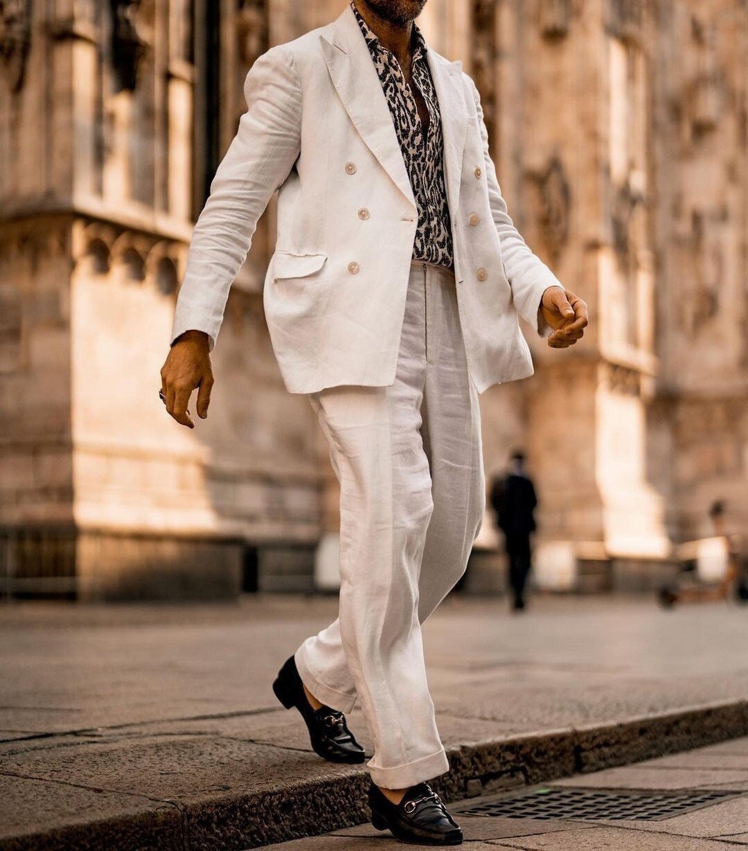 80s Linen Suit Men - Etsy