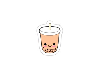 Cute Boba Vinyl Sticker | Kawaii Asian Snack Decal