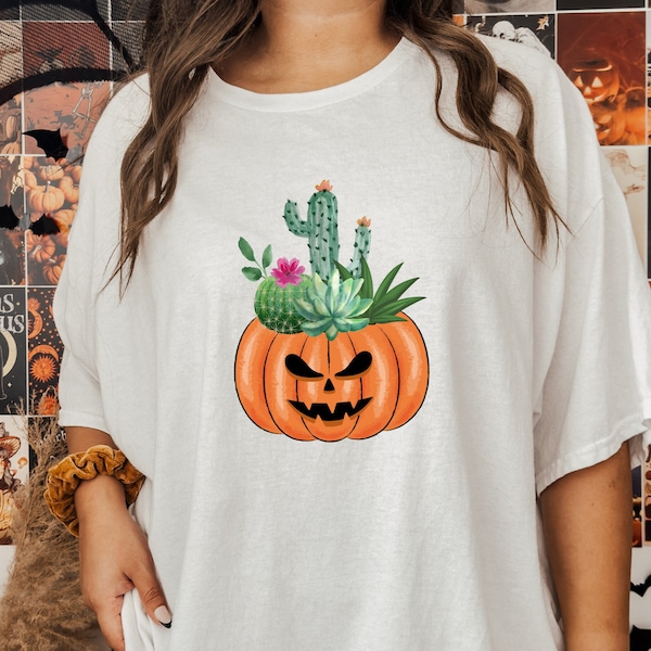 Halloween Kaktus Sweatshirt, Geist Kaktus Shirt, Halloween Pflanzer, Halloween Sweatshirt, Herbst Shirt, Herbst Shirt, Hexe Hoodie, Saguaro