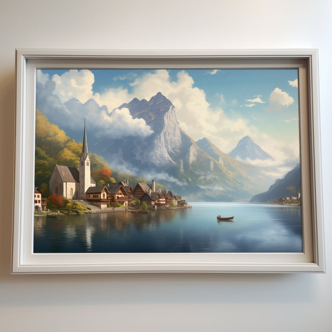 Digital Print “hallstatt Austria” | Original Wall Décor | Poster | Room ...