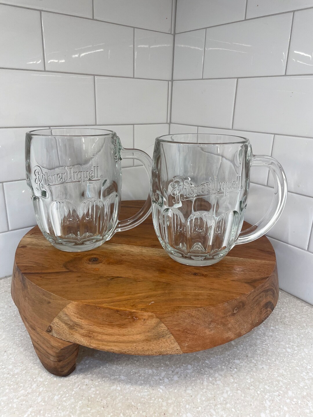 Set of 2 Pilsner Urquell Glass 0.5 L Beer Mugs Etsy