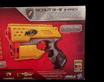 Vintage Nerf Gun Scout IX-3 Two Pack Packaged Set - Includes 12