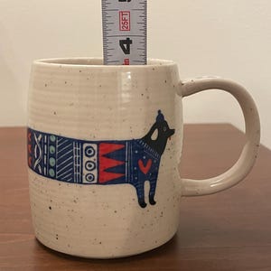 Anthropologie Sowie Sowies Sweater Daschshund Dog Coffee Mug - Gift for Bougie Coffee Drinker - Coffee Shop Aesthetic image 12