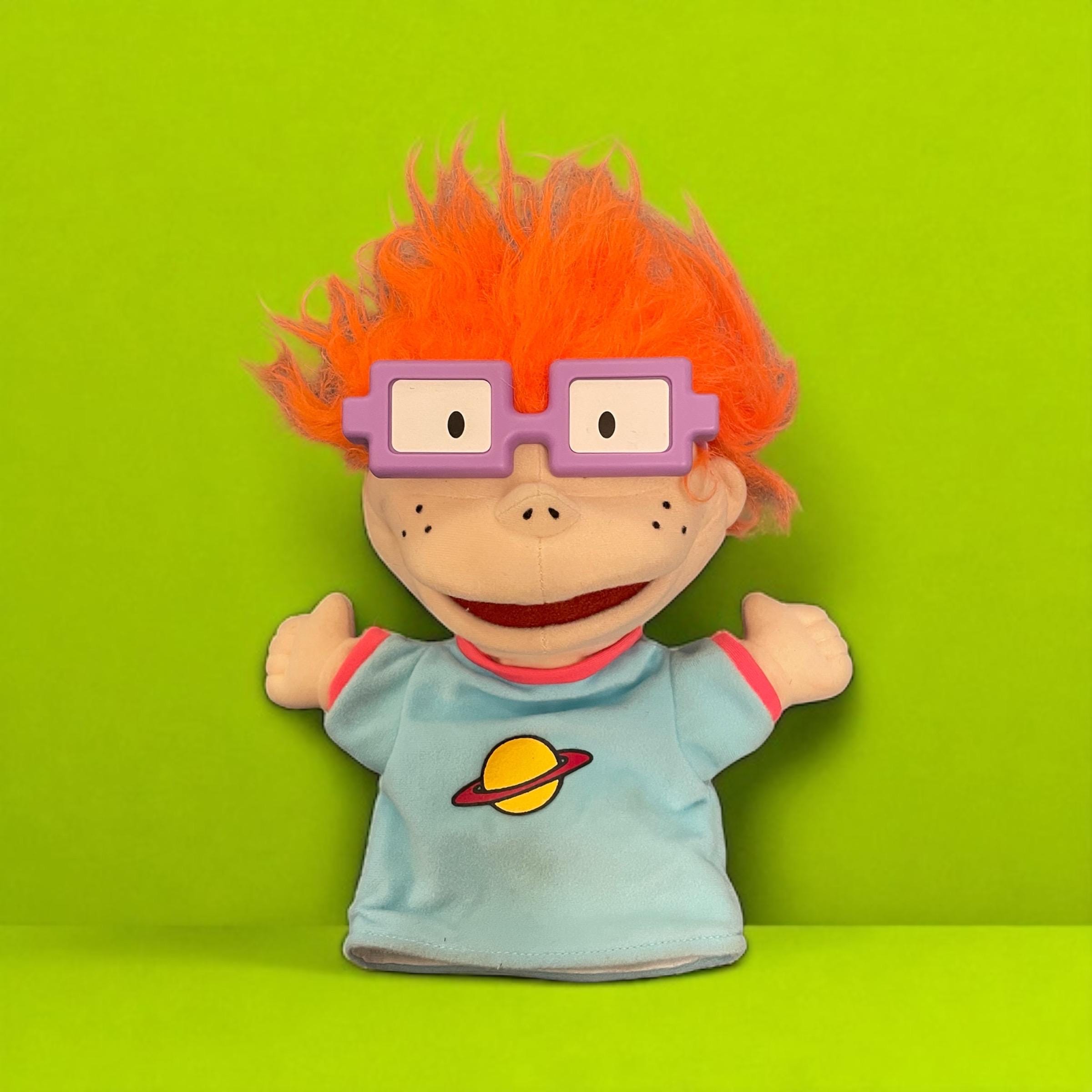 Vintage 1998 Rugrats Chuckie Finster Hand Puppet - Retro 90s