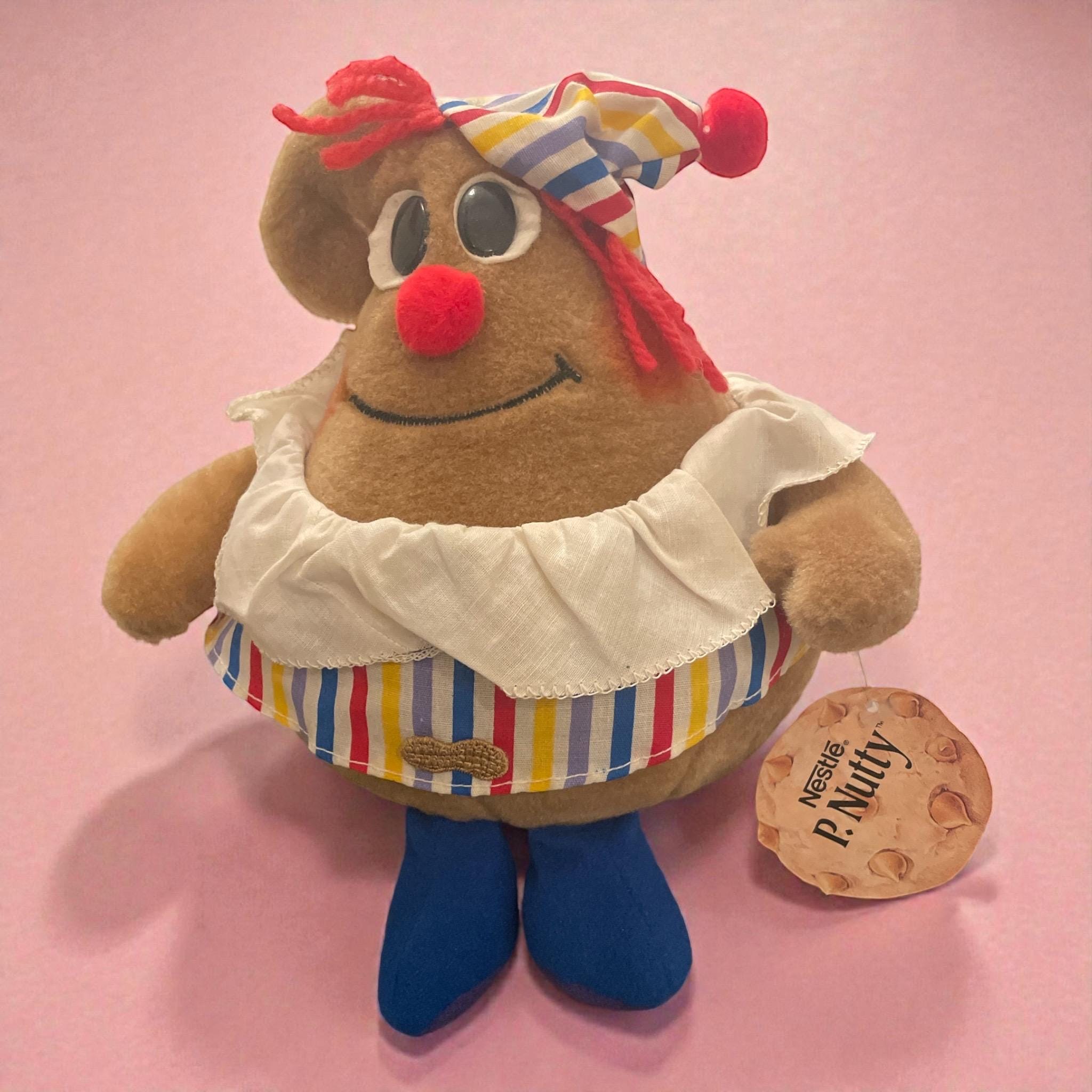 Vintage Nestle P Nutty 1984 Family Clown Plush 10