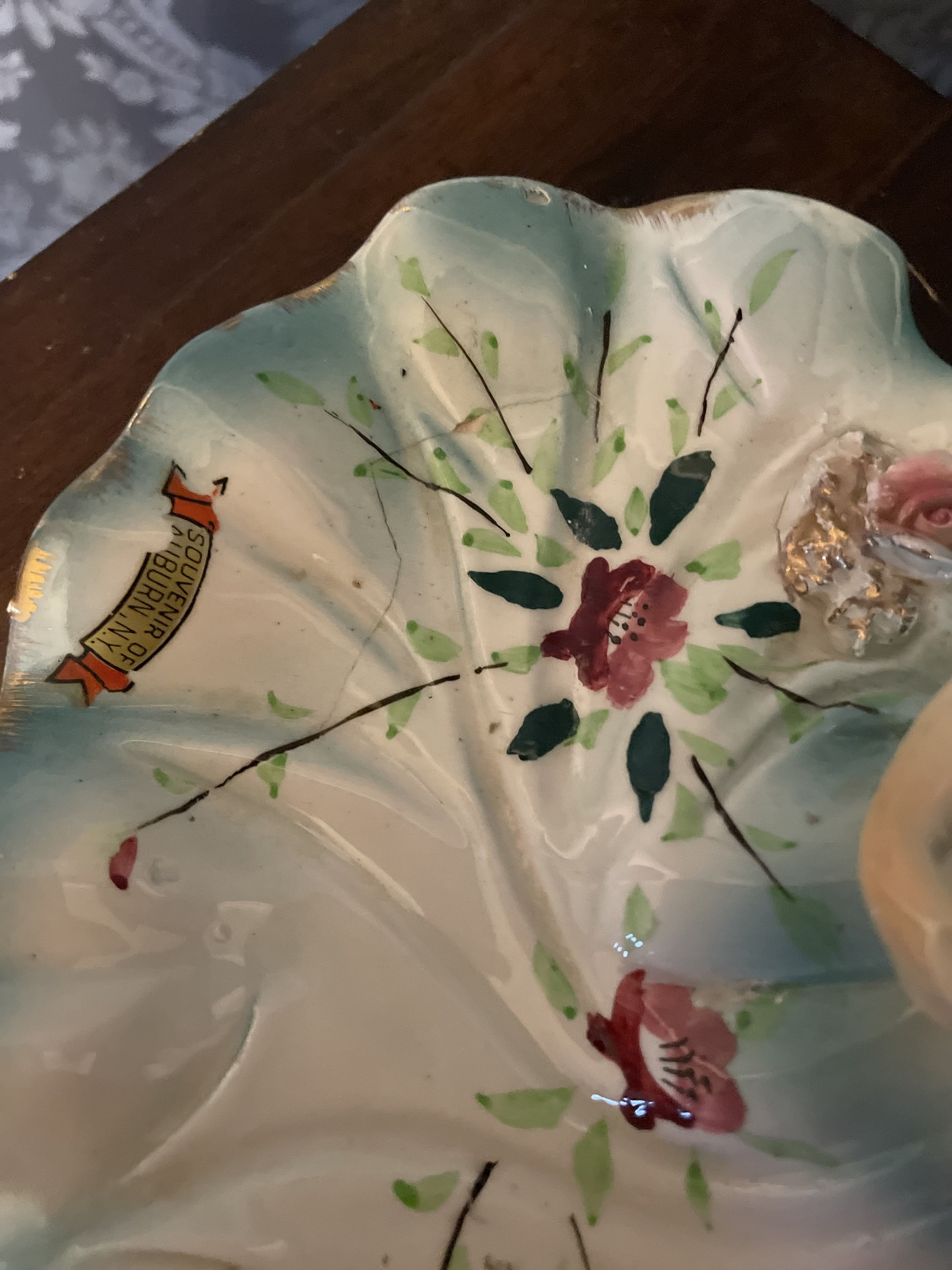 Vintage 1950/1960s Arnart Japan Porcelain Ceramic Girl Ring/soap Dish