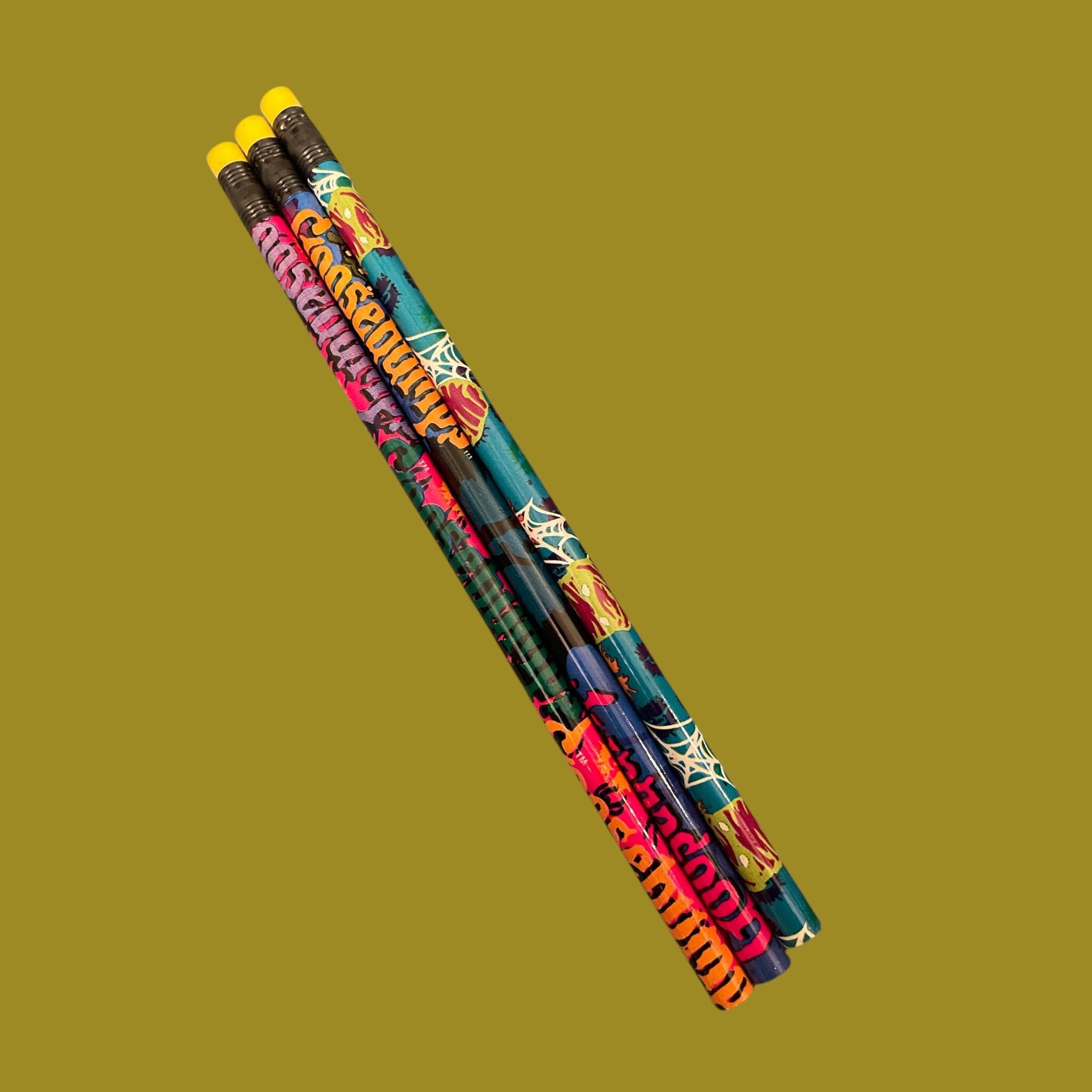 R.L. Stine コレクターズエディション 3冊セット Retro 90's Goosebumps Pencil Trio Set - Gift for R.L. Stine Fans