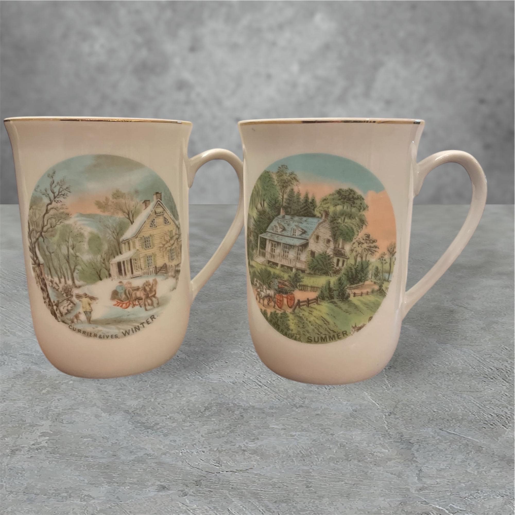 Assiette décorative Currier & Ives – American Homestead