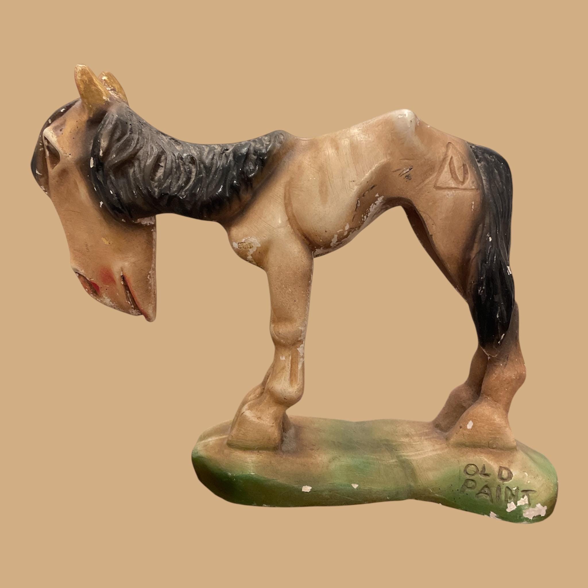 Vintage 1940s Chalkware Cowboy - Etsy