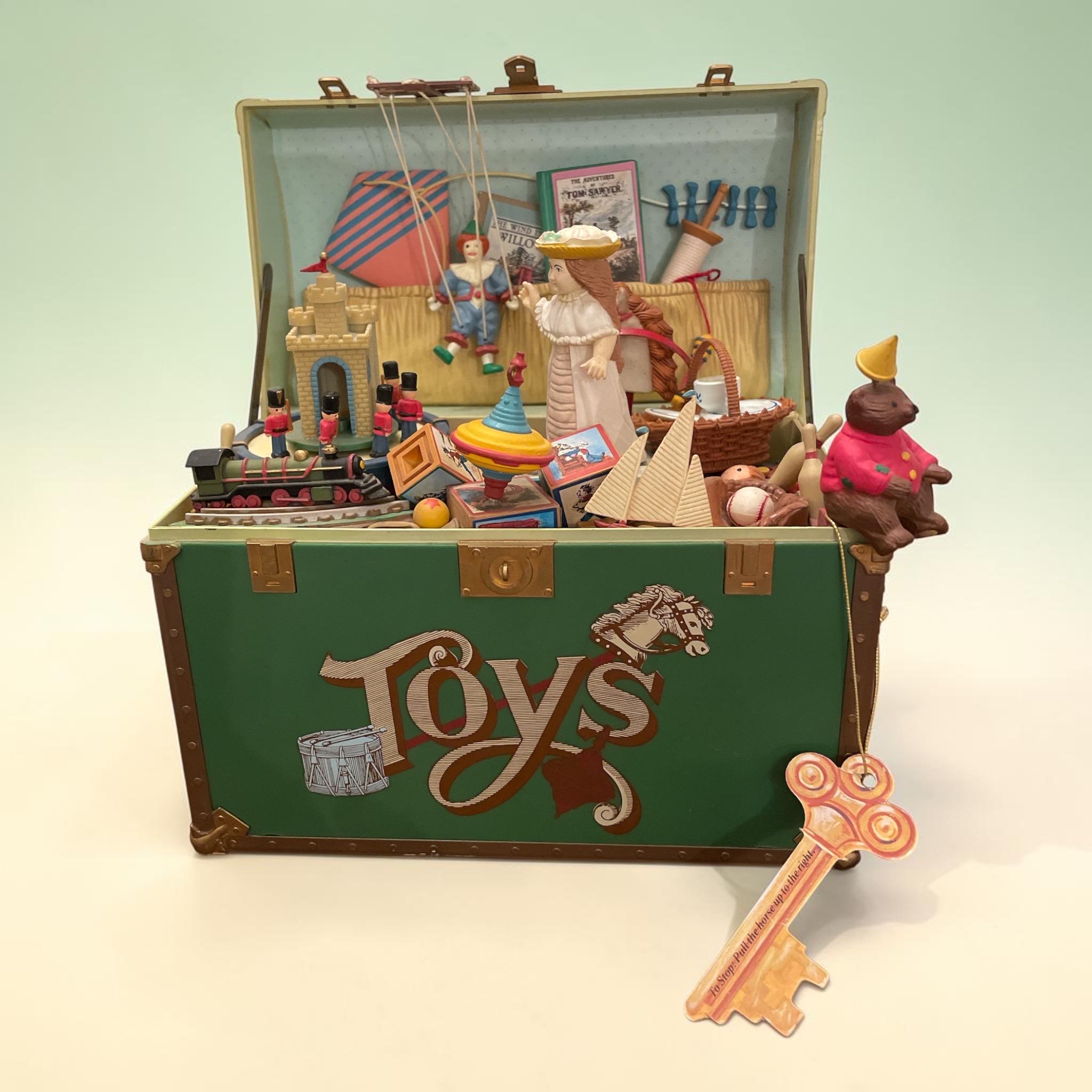 1980s Enesco Music Box Toy Symphony Treasure Chest - Working