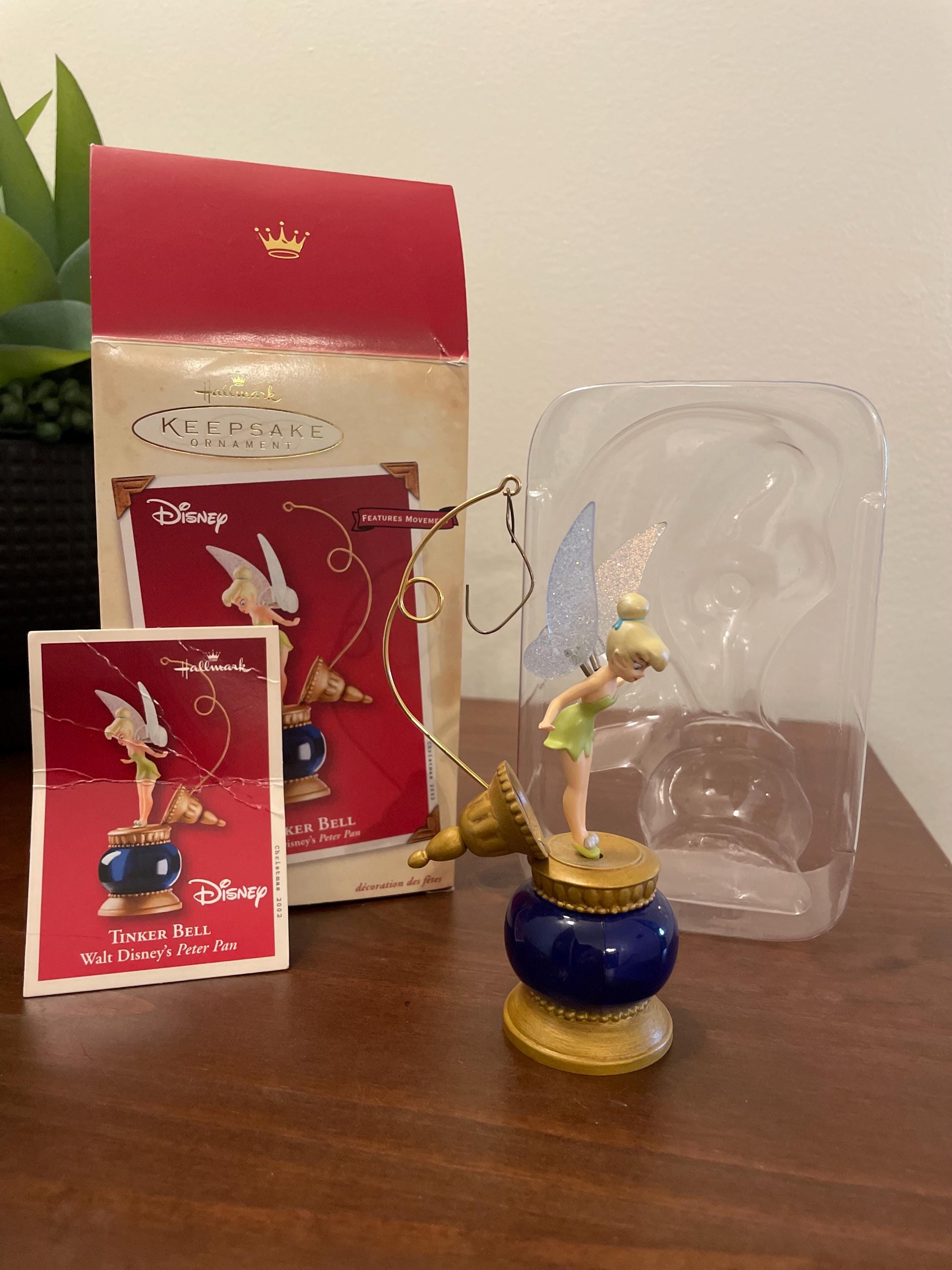 Hallmark 2002 5” Spinning Tinkerbell Inkwell Ornament - Gift for
