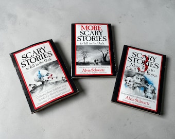 Historias de miedo para contar en la oscuridad (Libros de bolsillo, Set 1, 2 y 3) de Alvin Schwartz - Historias de miedo para contar alrededor de una fogata (Millennial Campfire Scary Stories)