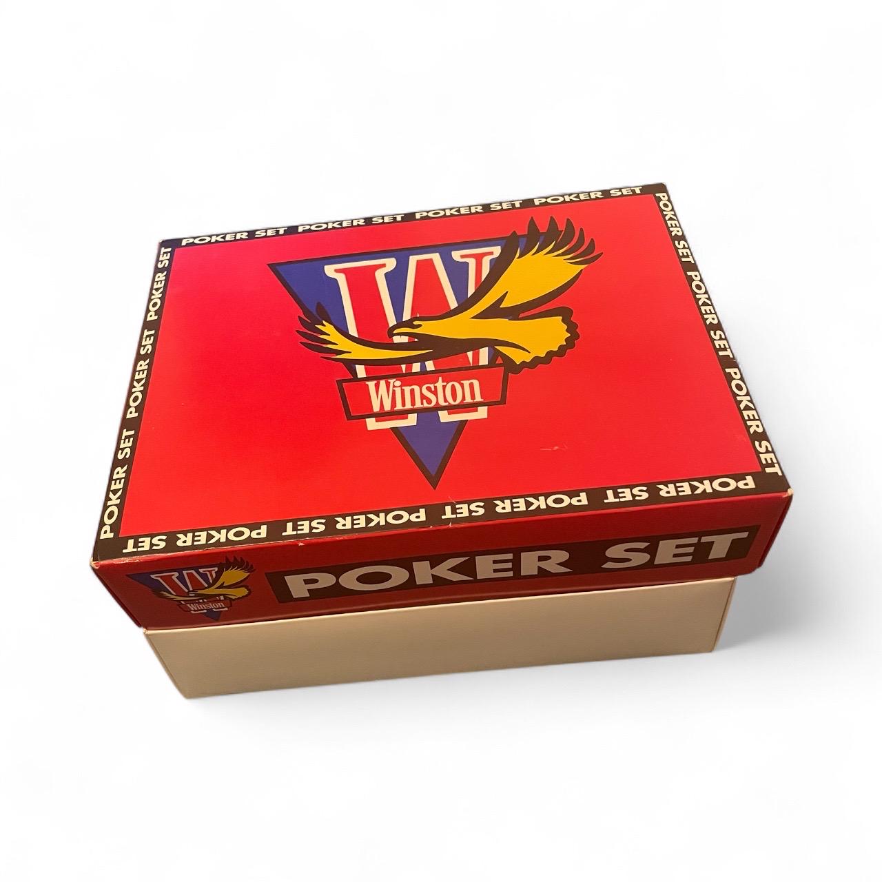 1993 Winston Poker Game Set Complete W/ 2 Decks of Cards and Chips