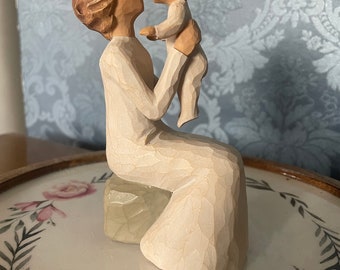 2001 Willow Tree “Grandmother” - Grandmother Holding Baby - Farmhouse/Rustic Figurine