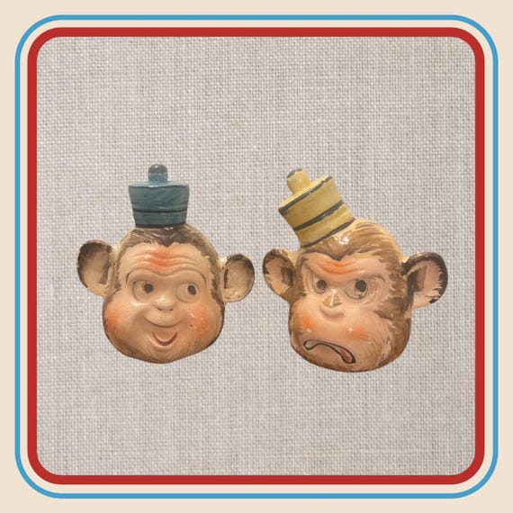 MCM Shafford Japan Kitschy Bell Hop Monkey Salt and Pepper Set