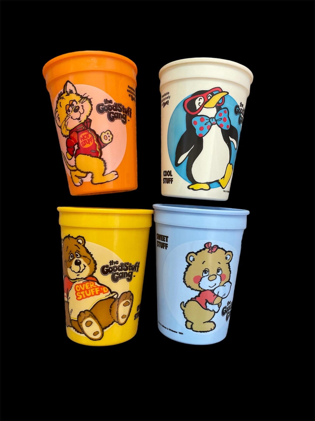Includes 4 Cups - Retro 80s Wendy’s Restaraunt “good Stuff Gang” Kid’s ...