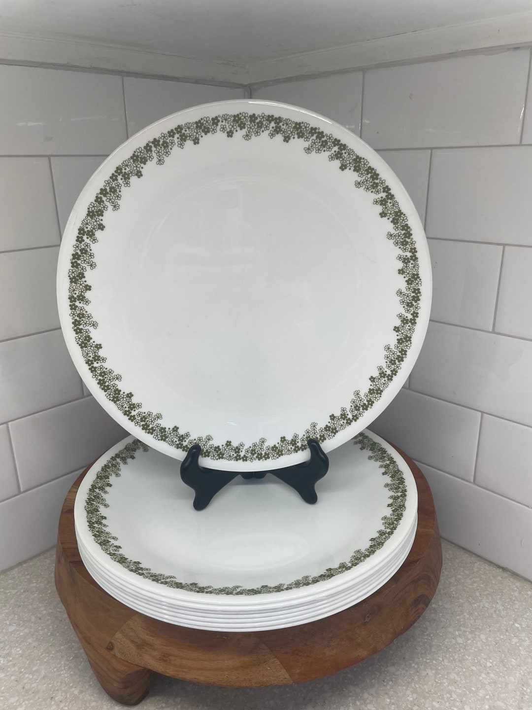 Set of 4 - Retro Mod Sprawling Daisy Corelle Living Dinner Plates - Etsy