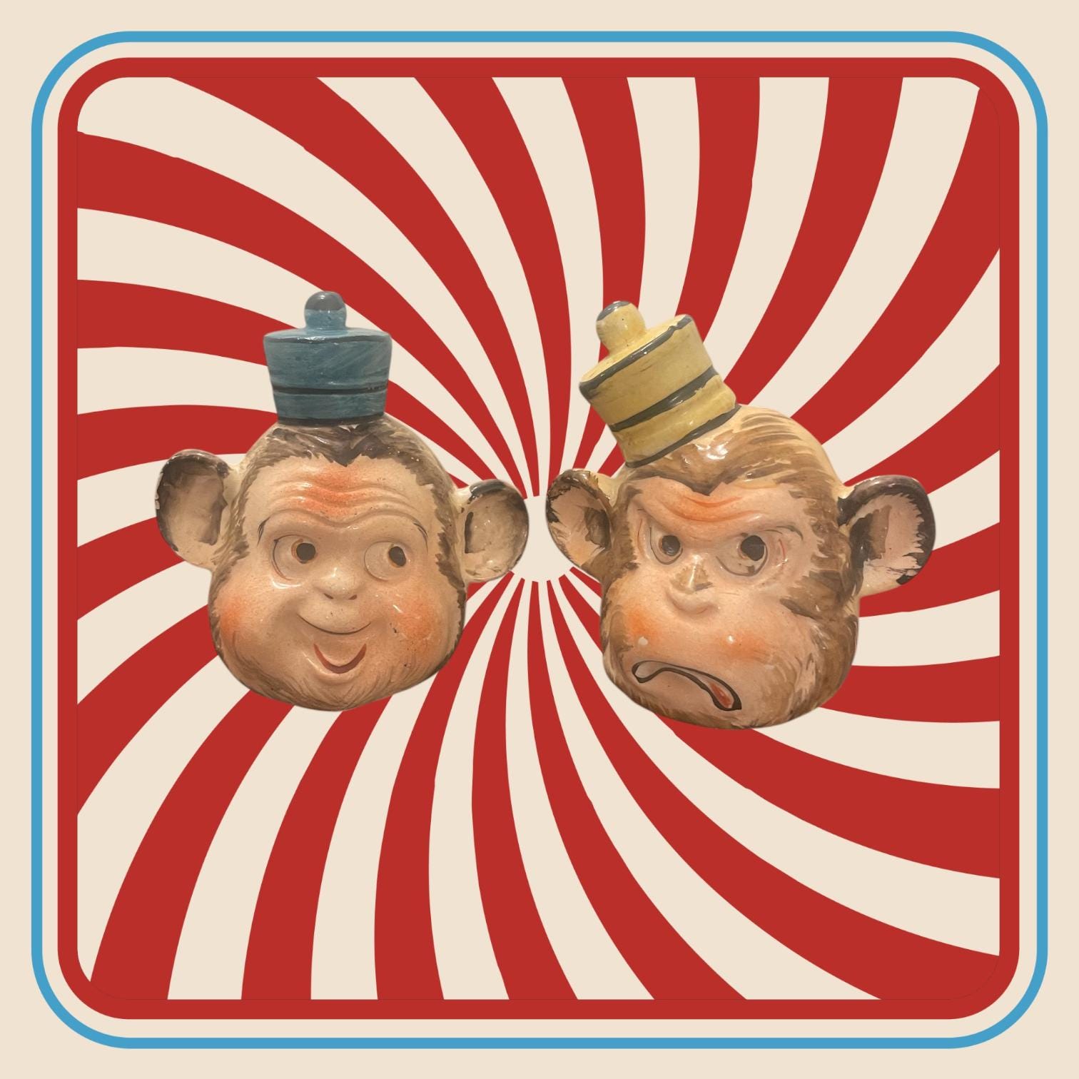MCM Shafford Japan Kitschy Bell Hop Monkey Salt and Pepper Set